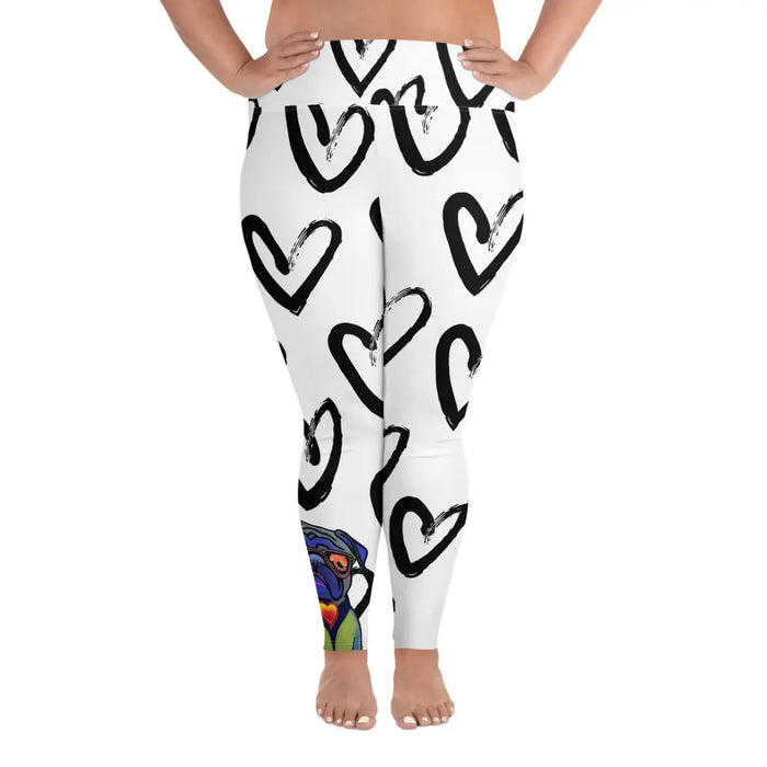 "Dog Lovers" Collection - All-Over Print Plus Size Leggings ZKoriginal