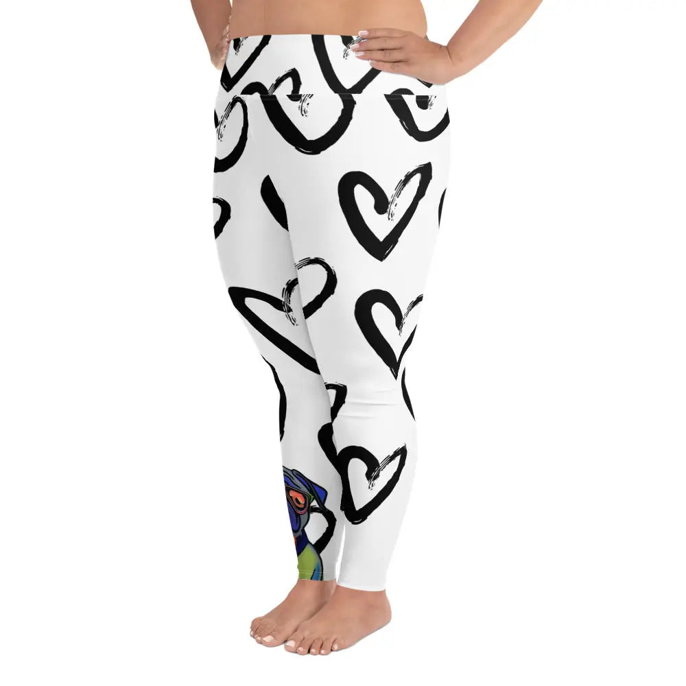 "Dog Lovers" Collection - All-Over Print Plus Size Leggings ZKoriginal