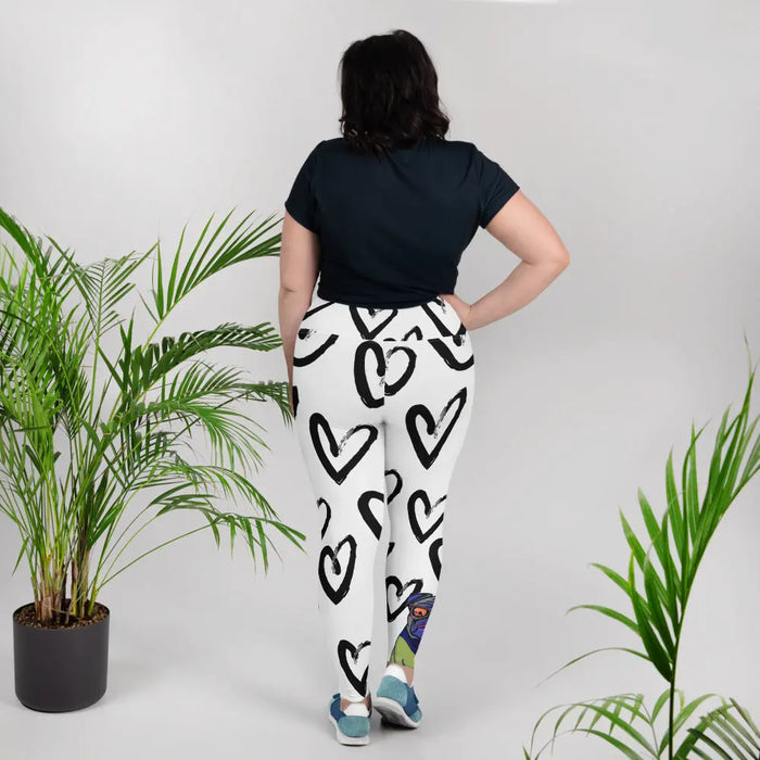 "Dog Lovers" Collection - All-Over Print Plus Size Leggings ZKoriginal