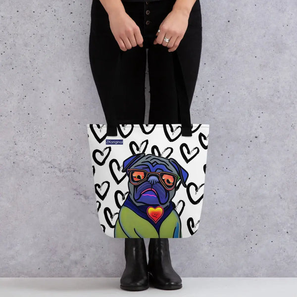 "Dog Lovers" Collection - Dog Face Tote bag ZKoriginal