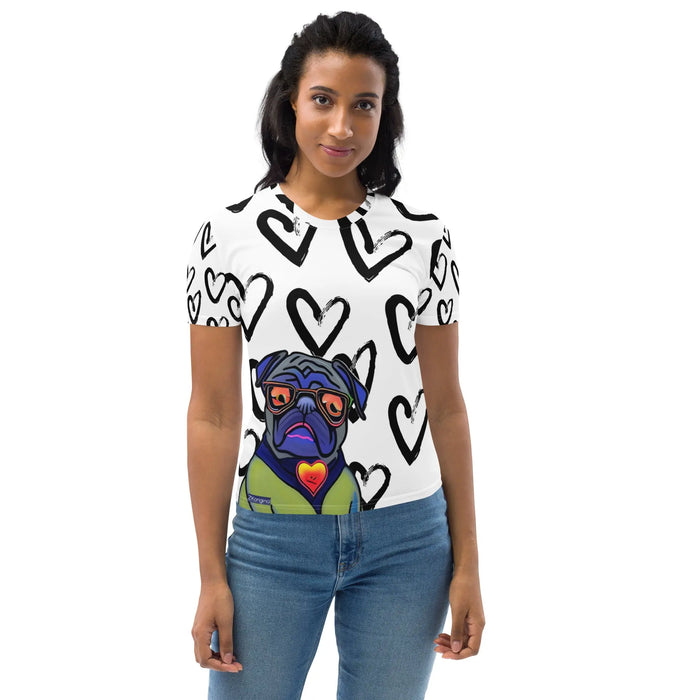 "Dog Lovers" Collection - Dog Face Women's T-shirt ZKoriginal