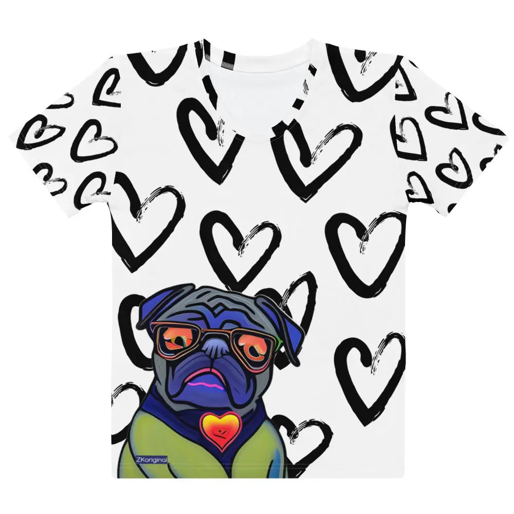 "Dog Lovers" Collection - Dog Face Women's T-shirt ZKoriginal