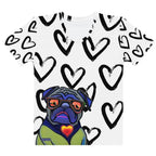 "Dog Lovers" Collection - Dog Face Women's T-shirt ZKoriginal