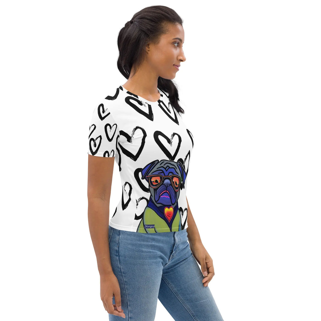 "Dog Lovers" Collection - Dog Face Women's T-shirt ZKoriginal