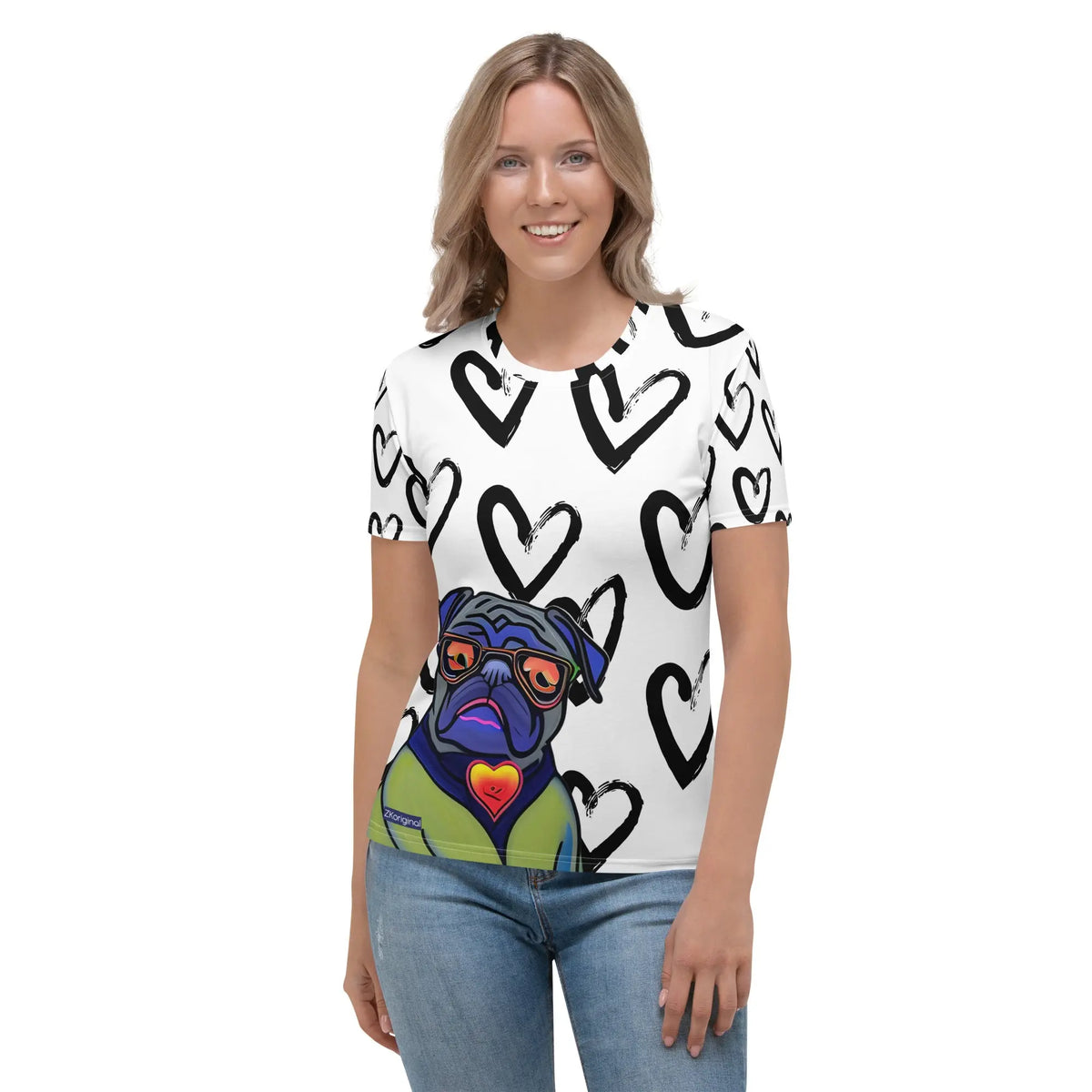 "Dog Lovers" Collection - Dog Face Women's T-shirt ZKoriginal