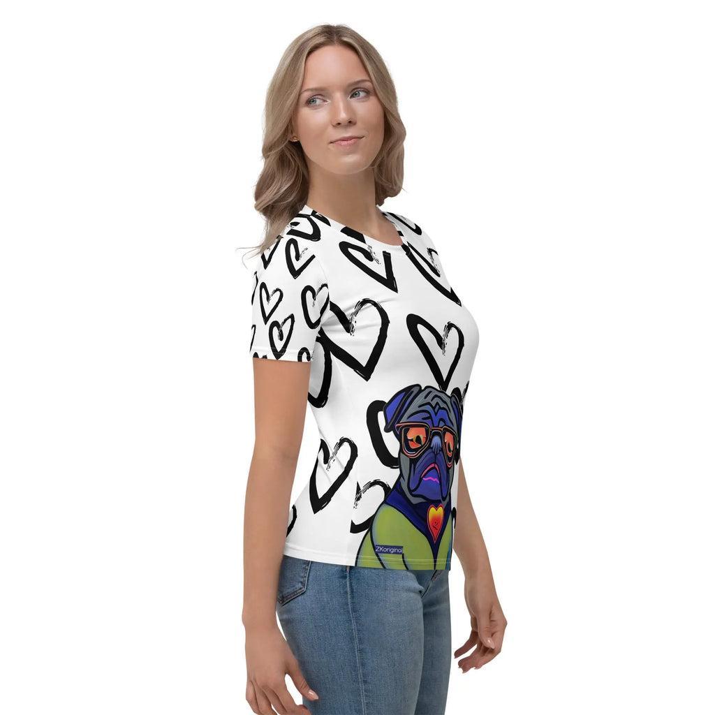 "Dog Lovers" Collection - Dog Face Women's T-shirt ZKoriginal