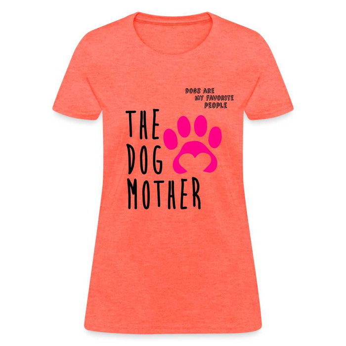 Dog Lovers Mama - Women's T-Shirt - heather coral
