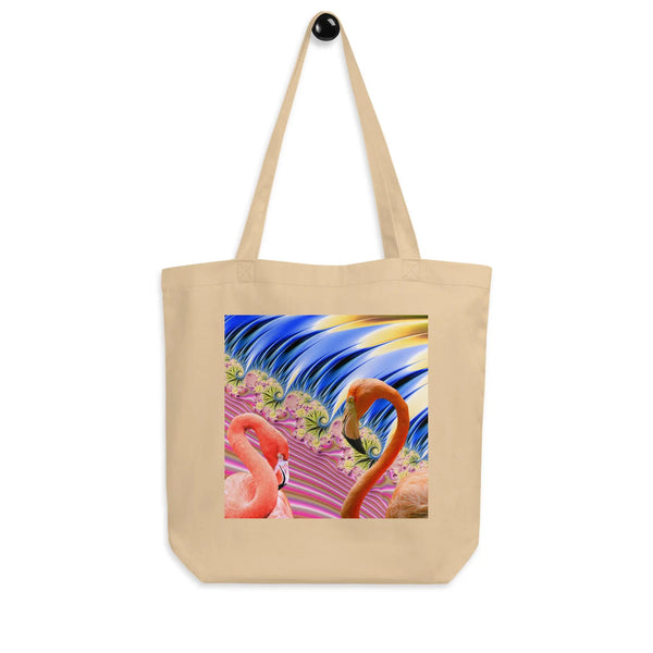 "Flamingos in Love" by ZK, Artsy Eco Tote Bag ZKoriginal