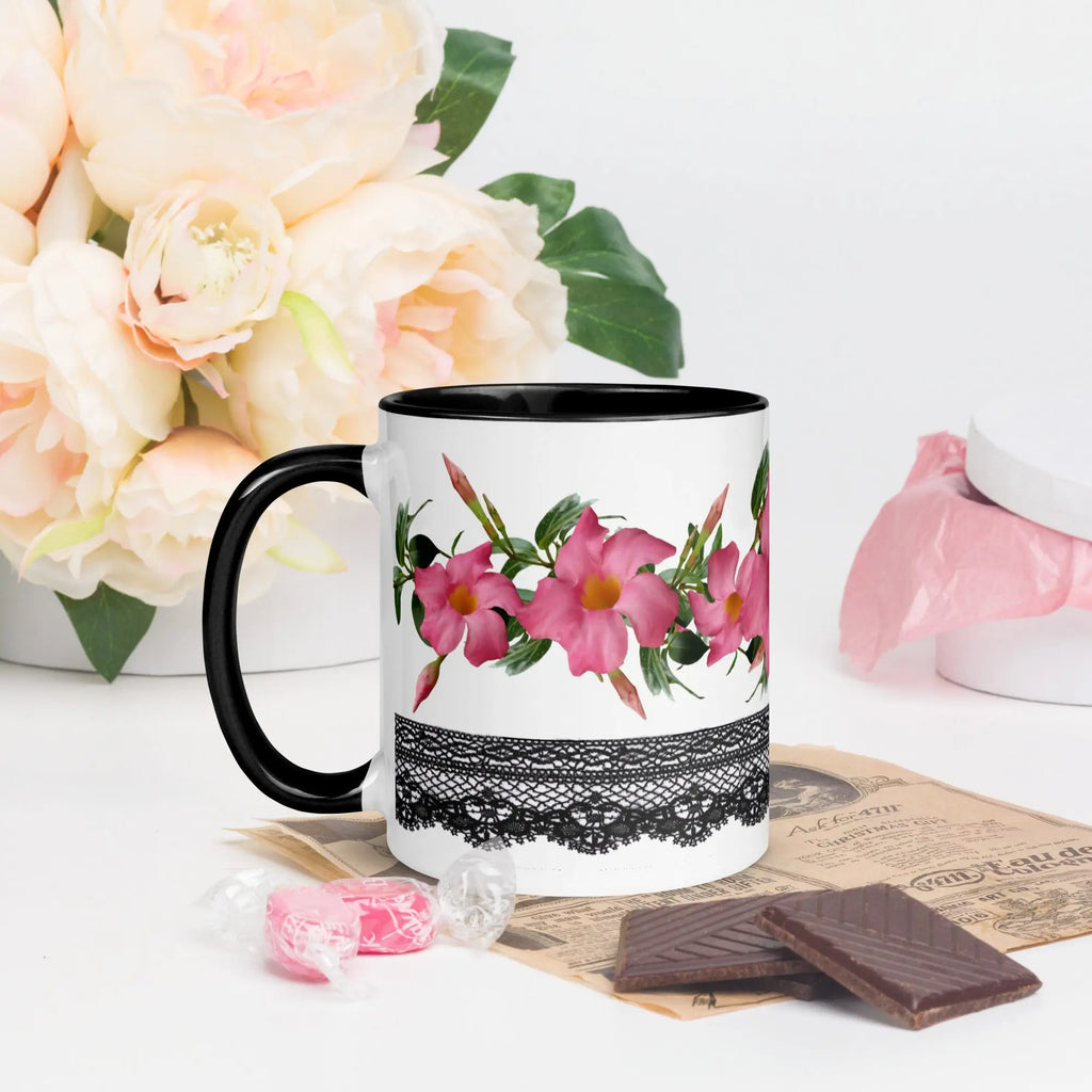 "Floral Lace" Collection - Mug with Color Inside ZKoriginal