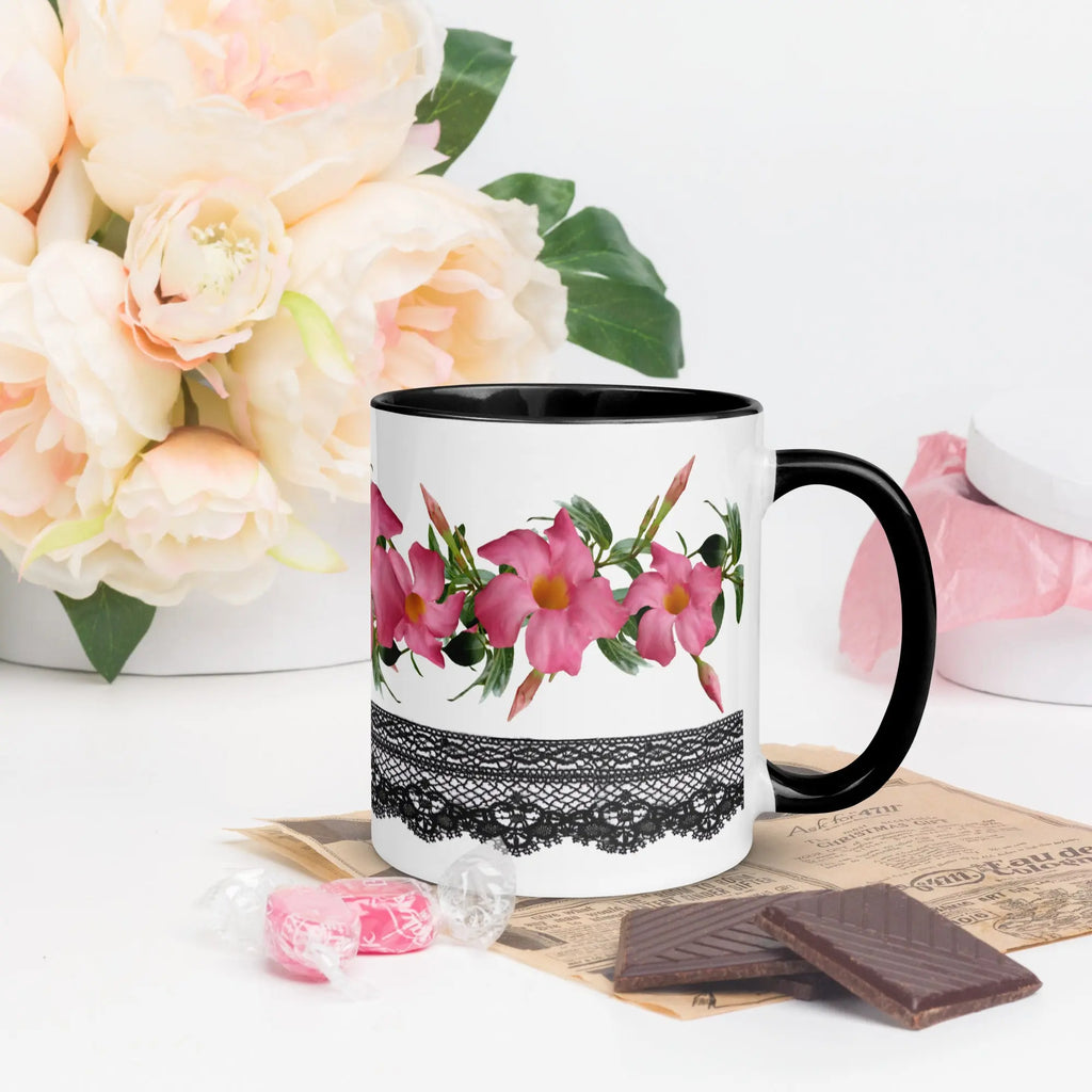 "Floral Lace" Collection - Mug with Color Inside ZKoriginal