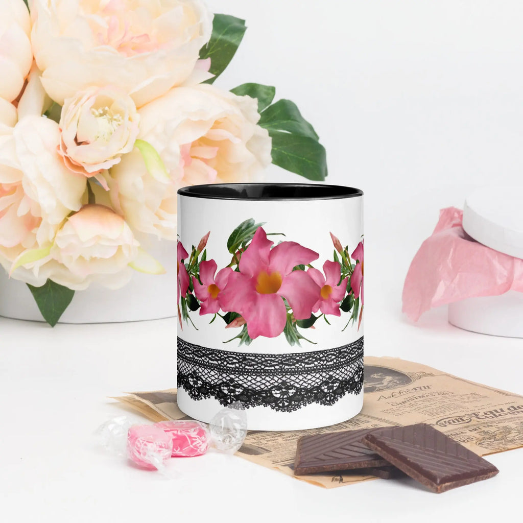 "Floral Lace" Collection - Mug with Color Inside ZKoriginal