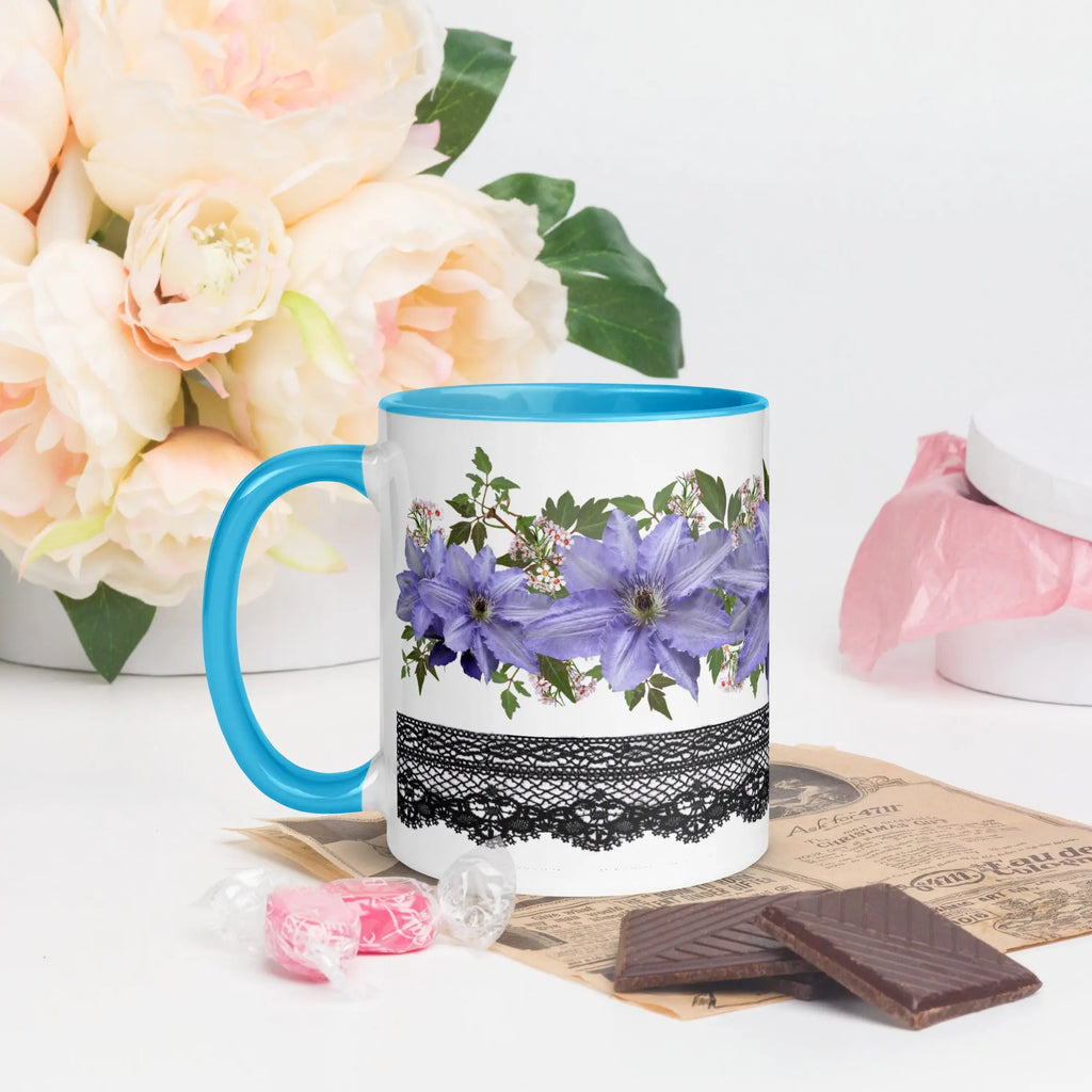 "Floral Lace" Collection - Mug with Color Inside ZKoriginal