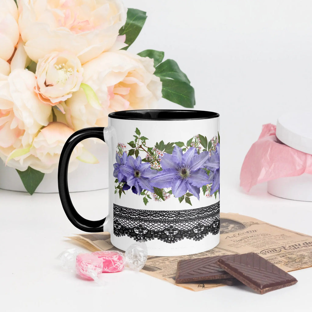 "Floral Lace" Collection - Mug with Color Inside ZKoriginal