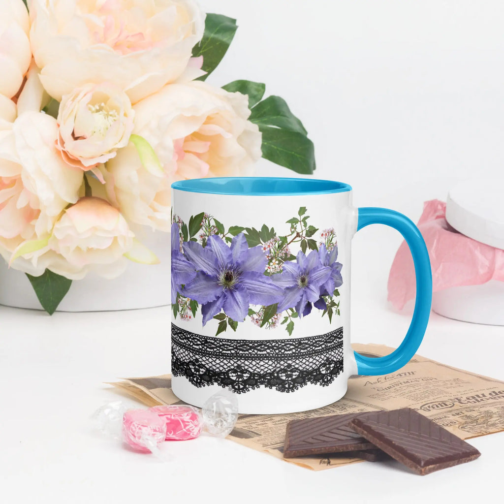 "Floral Lace" Collection - Mug with Color Inside ZKoriginal