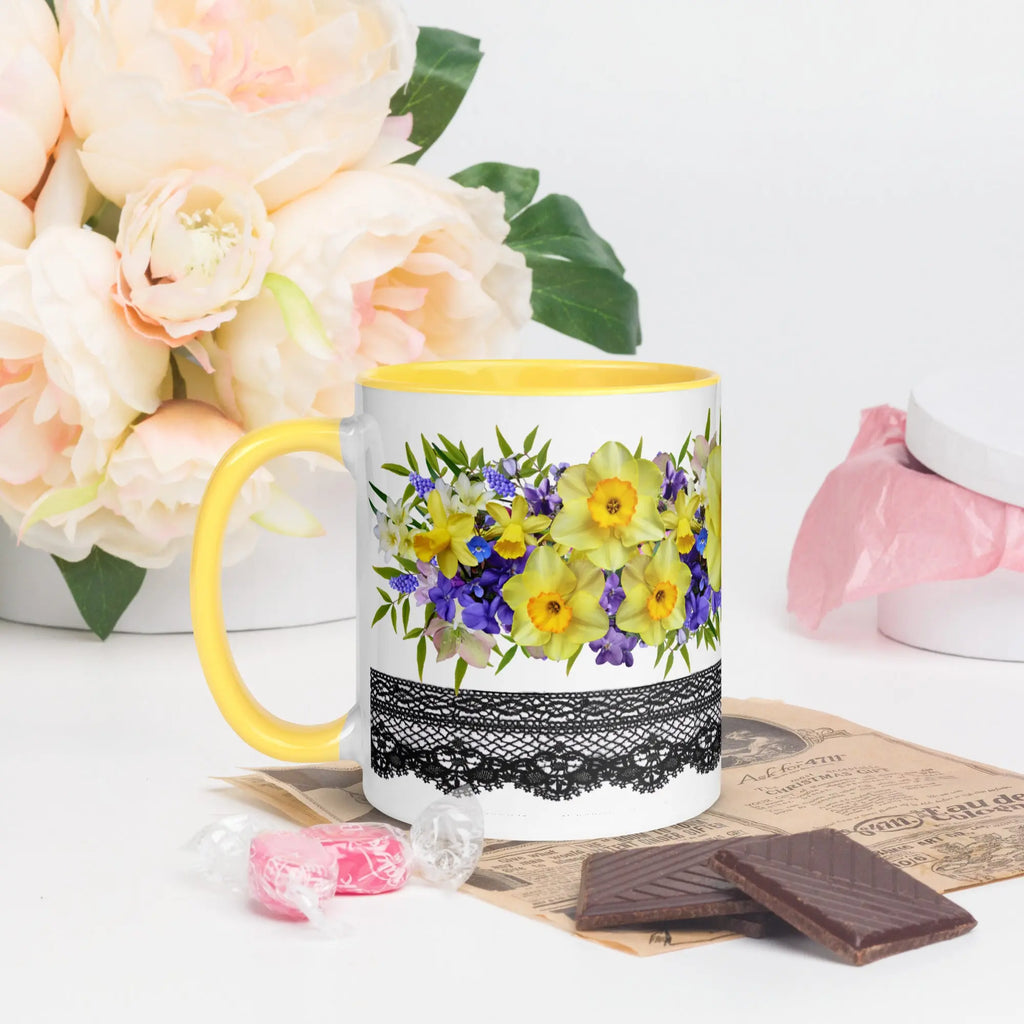 "Floral Lace" Collection - Mug with Color Inside ZKoriginal