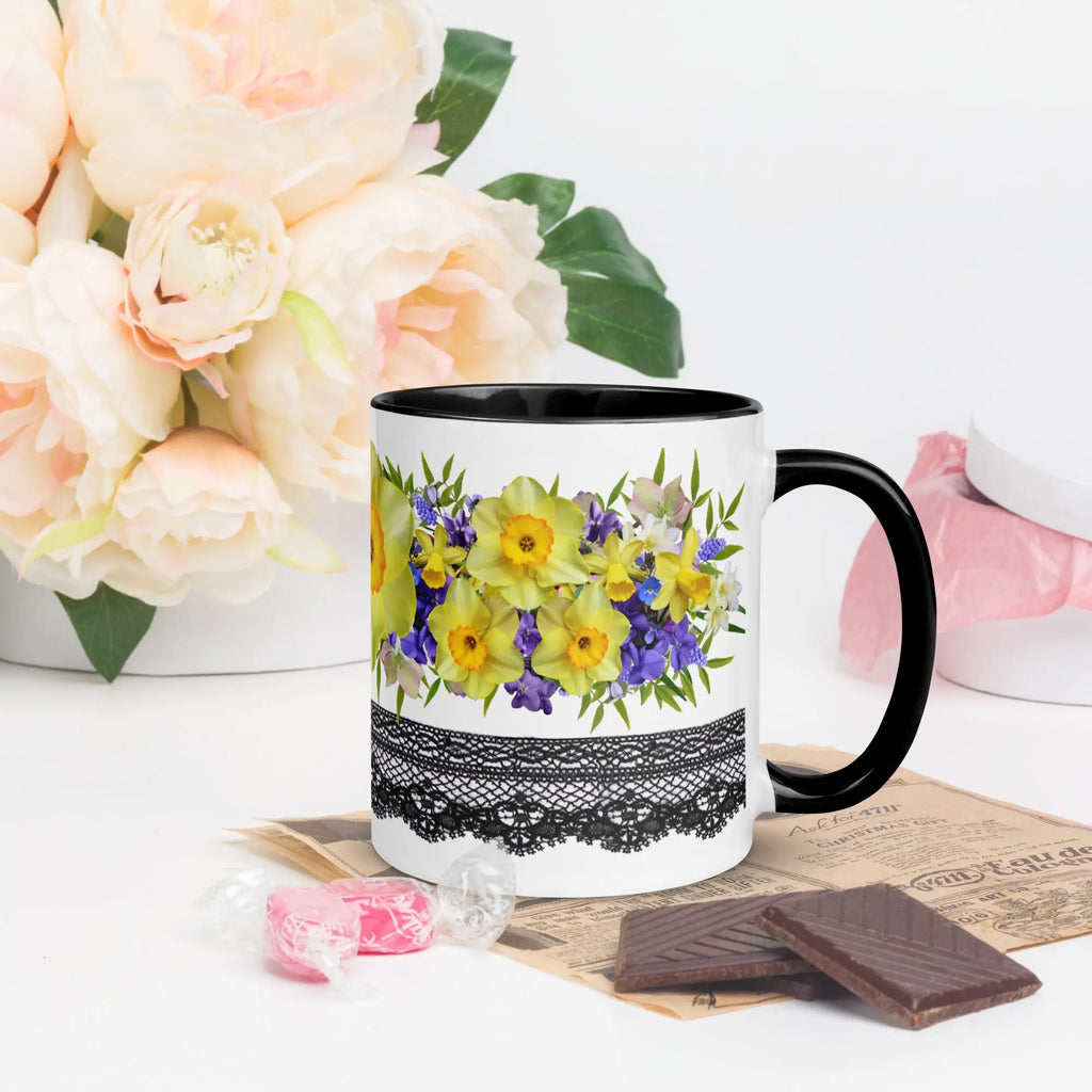 "Floral Lace" Collection - Mug with Color Inside ZKoriginal