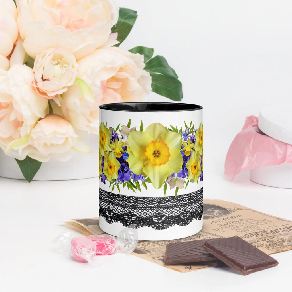 "Floral Lace" Collection - Mug with Color Inside ZKoriginal