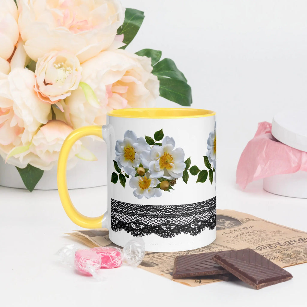 "Floral Lace" Collection - Mug with Color Inside ZKoriginal