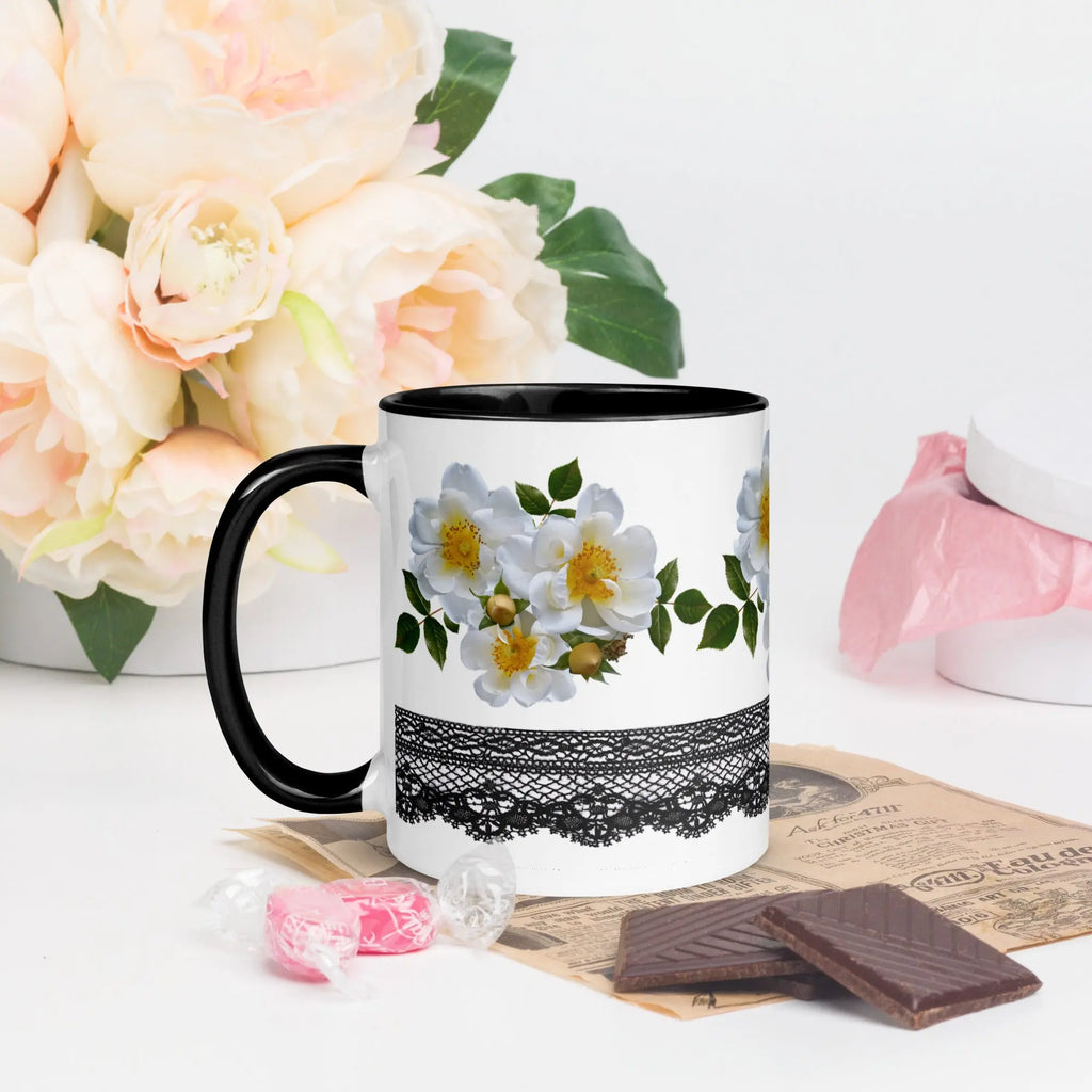 "Floral Lace" Collection - Mug with Color Inside ZKoriginal