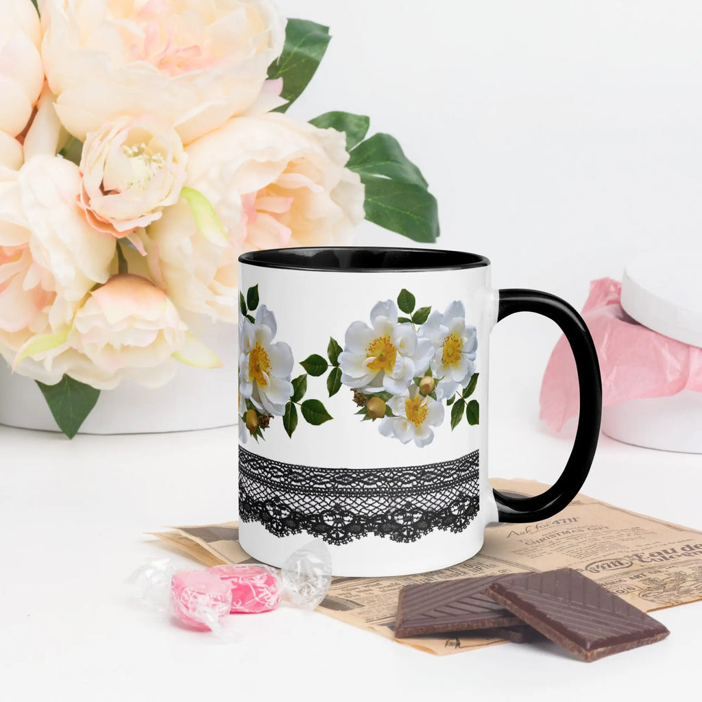 "Floral Lace" Collection - Mug with Color Inside ZKoriginal
