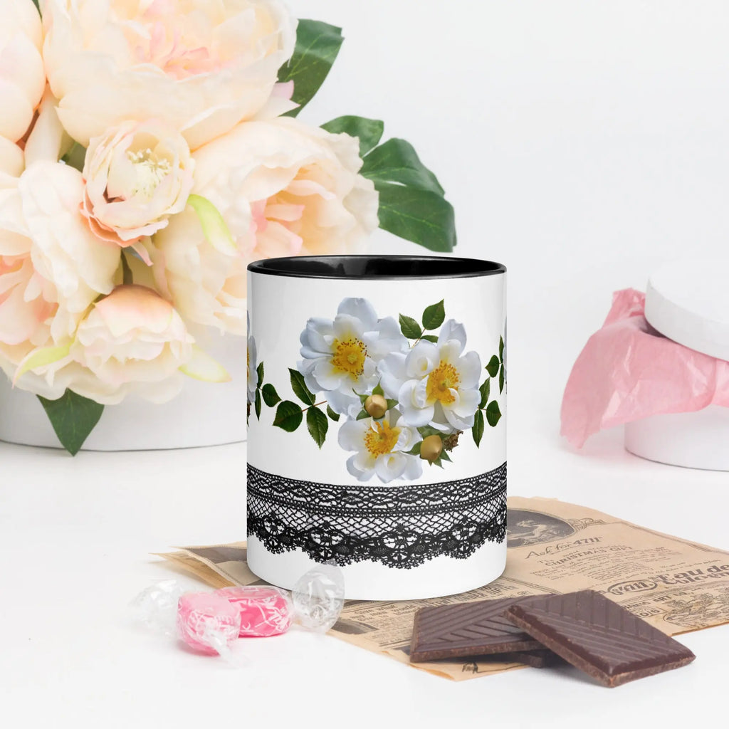 "Floral Lace" Collection - Mug with Color Inside ZKoriginal