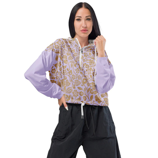 "Floral Lace" Collection - Womens cropped windbreaker ZKoriginal