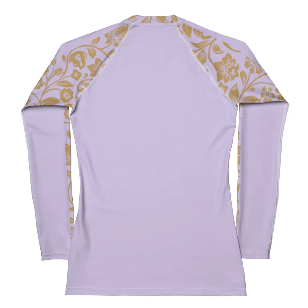 "Floral Lace" Collection - Yoga Long Sleeve Top Women's Rash Guard ZKoriginal