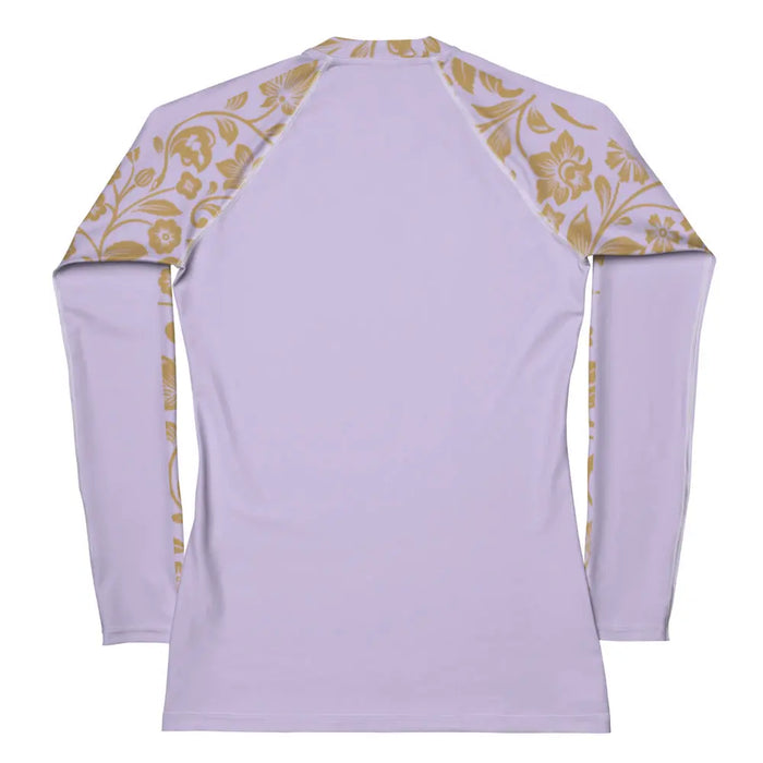 "Floral Lace" Collection - Yoga Long Sleeve Top Women's Rash Guard ZKoriginal