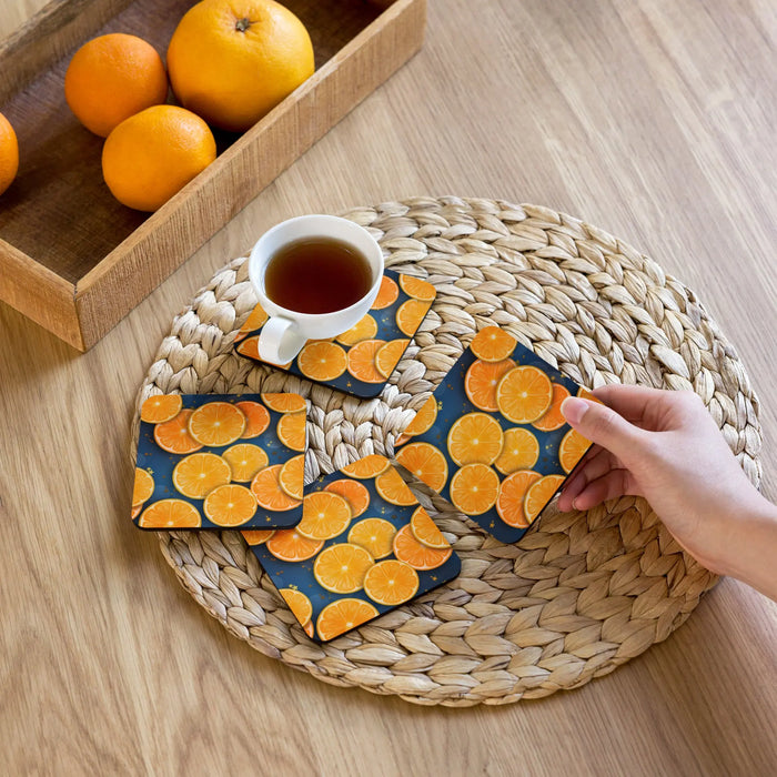 "Florida Oranges" Collection - Cork Back Coaster ZKoriginal