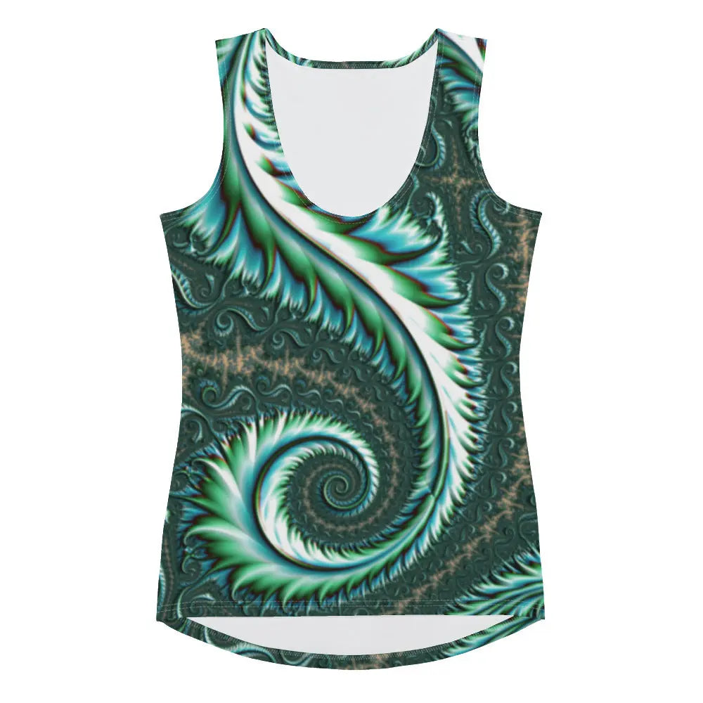 "Fractal Fern" Collection - All Over Print Tank Top ZKoriginal