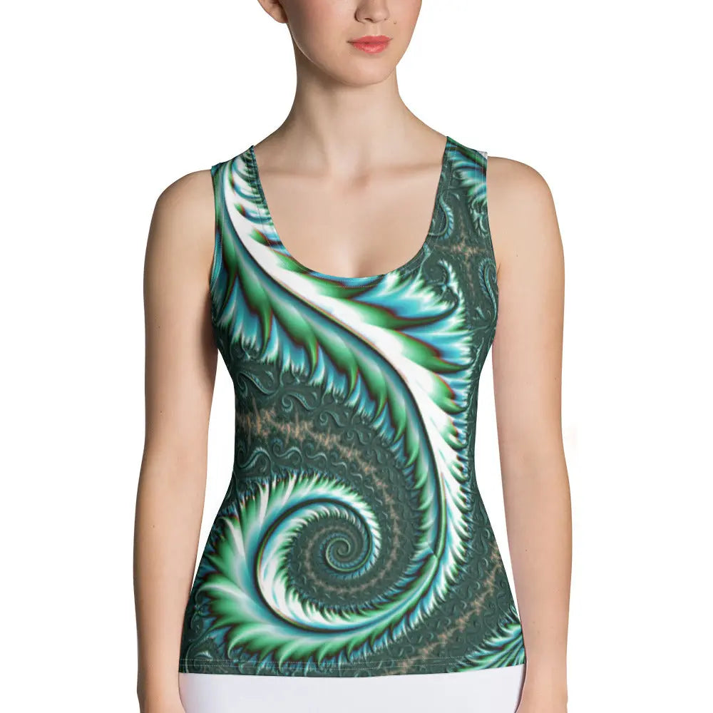 "Fractal Fern" Collection - All Over Print Tank Top ZKoriginal