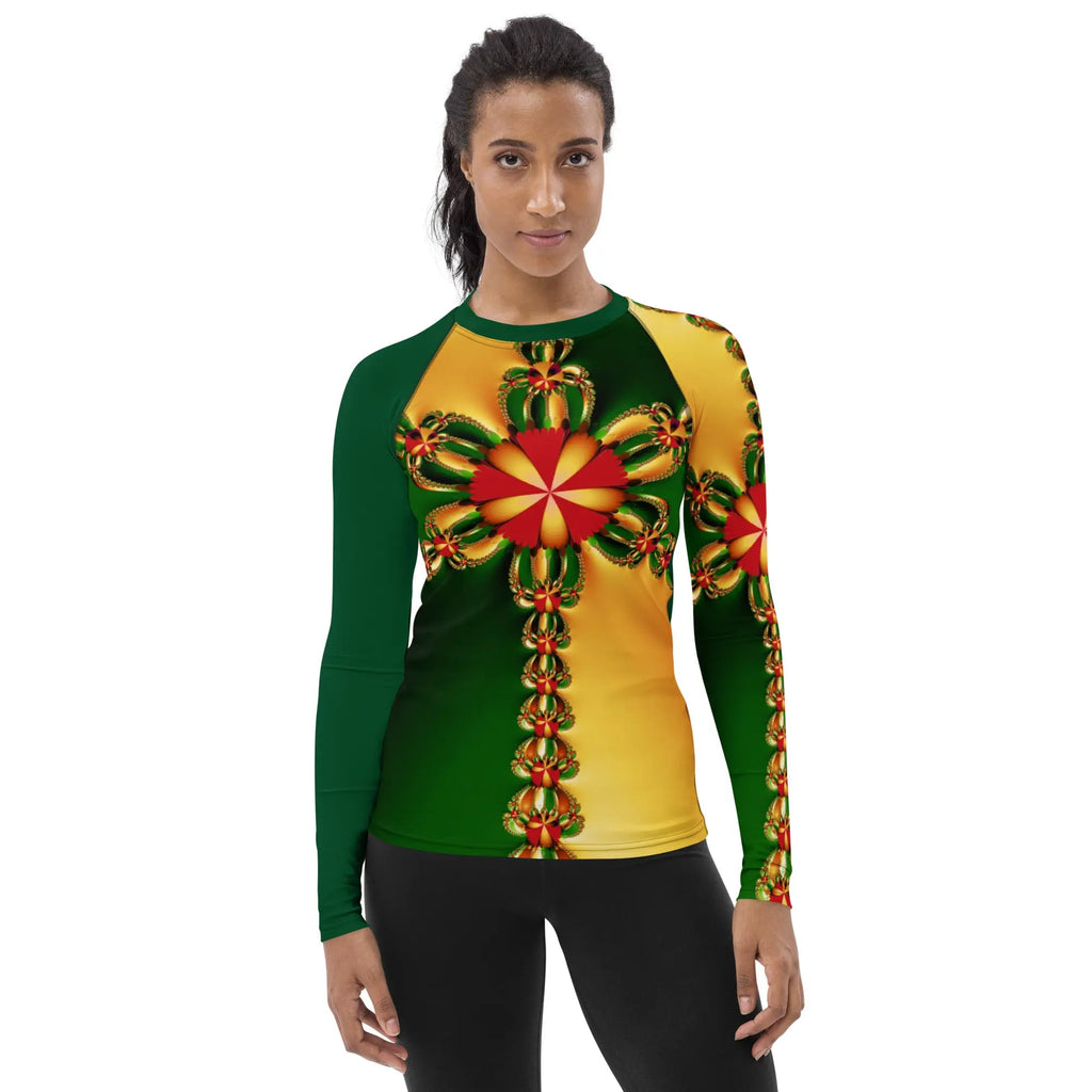 "Happy Holidays" Collection - Women's Rash Guard ZKoriginal