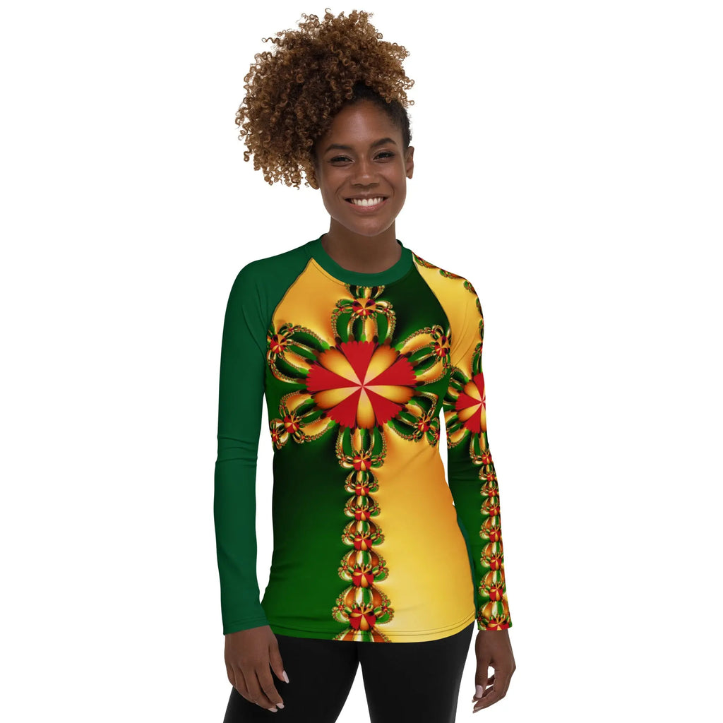 "Happy Holidays" Collection - Women's Rash Guard ZKoriginal