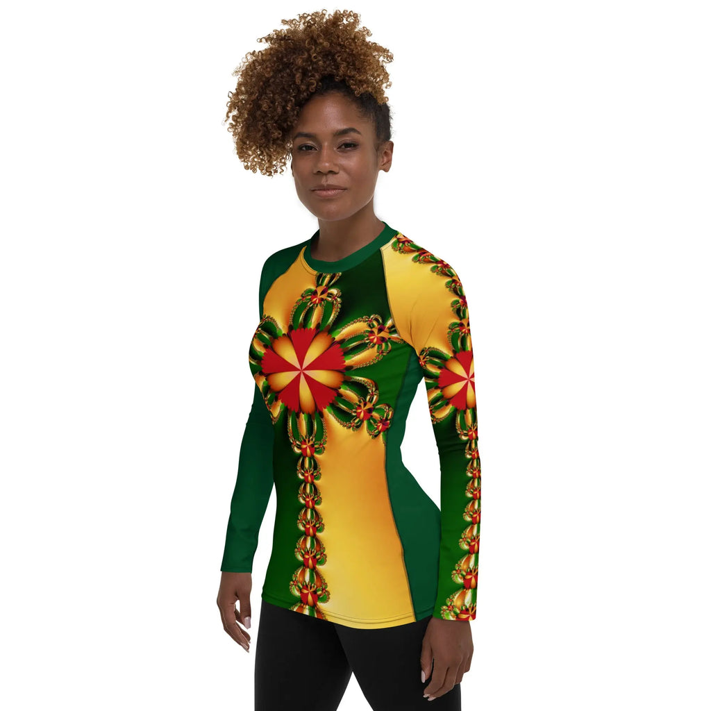 "Happy Holidays" Collection - Women's Rash Guard ZKoriginal
