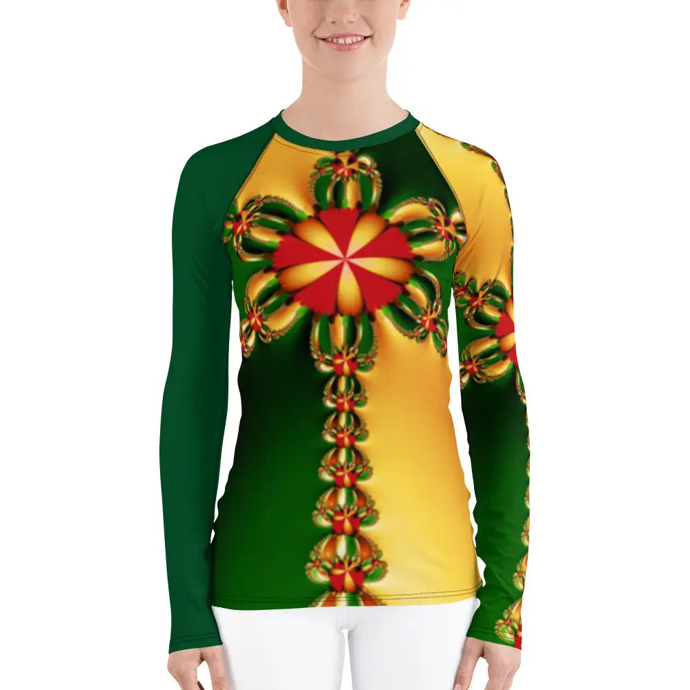 "Happy Holidays" Collection - Women's Rash Guard ZKoriginal