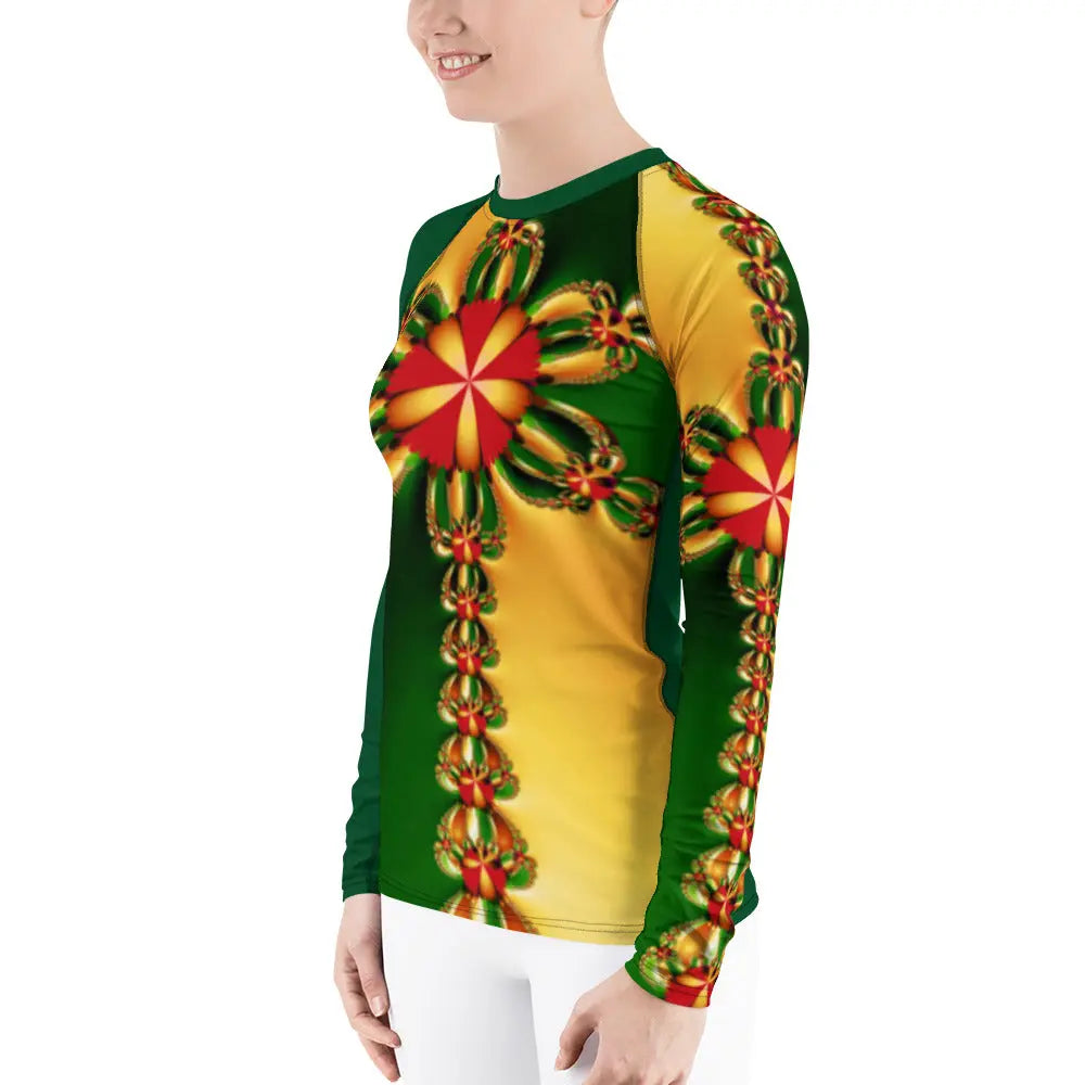 "Happy Holidays" Collection - Women's Rash Guard ZKoriginal