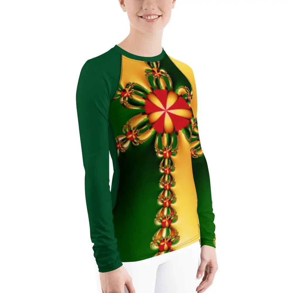 "Happy Holidays" Collection - Women's Rash Guard ZKoriginal