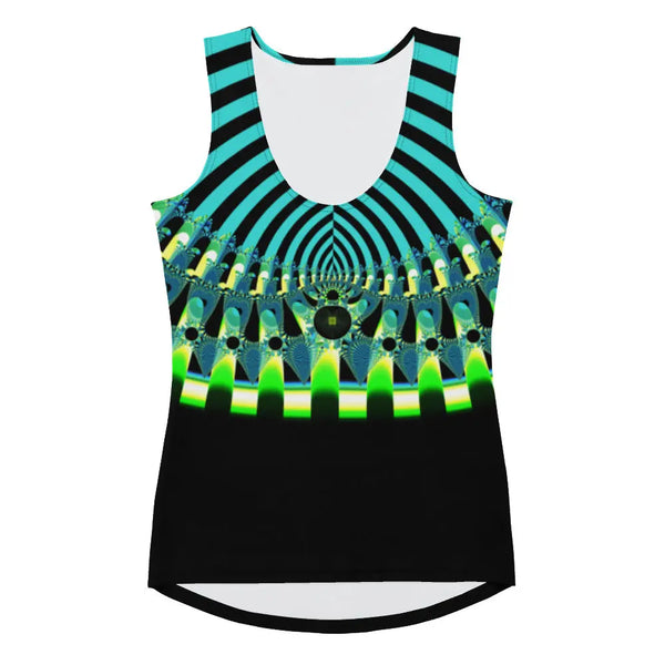 "Happy Stripes" - All Over Print Hot Tank Top ZKoriginal