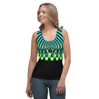 "Happy Stripes" - All Over Print Hot Tank Top ZKoriginal