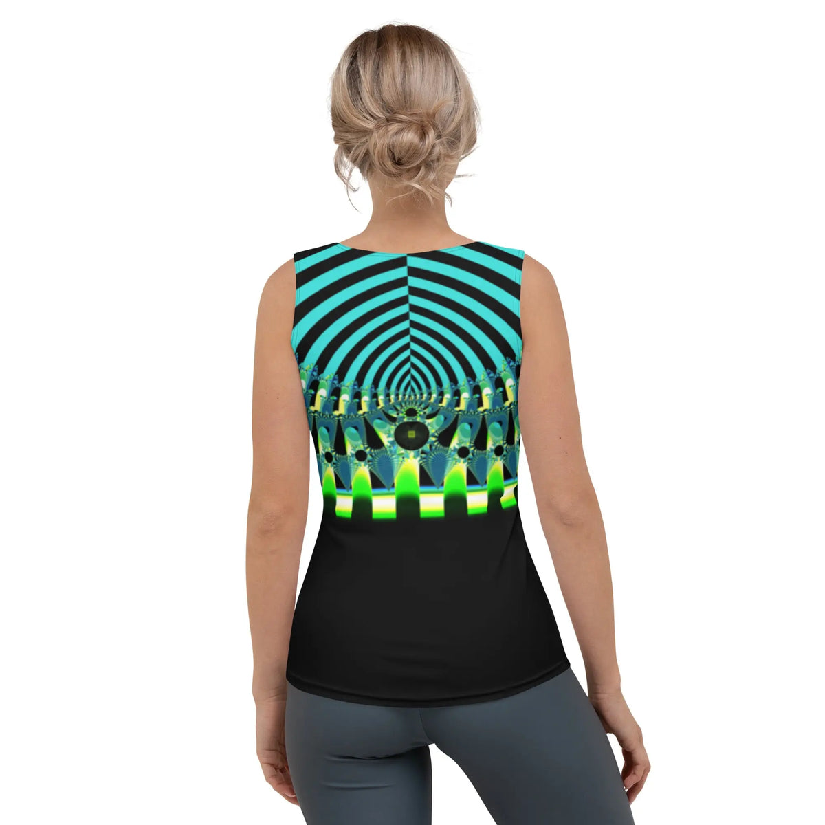 "Happy Stripes" - All Over Print Hot Tank Top ZKoriginal