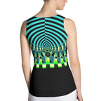 "Happy Stripes" - All Over Print Hot Tank Top ZKoriginal
