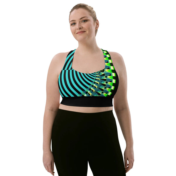 "Happy Stripes" Collection - Longline Sports Bra ZKoriginal