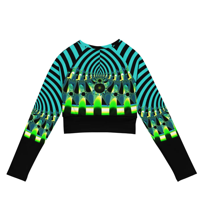 "Happy Stripes" Collection - Recycled Long Sleeve Crop Top ZKoriginal