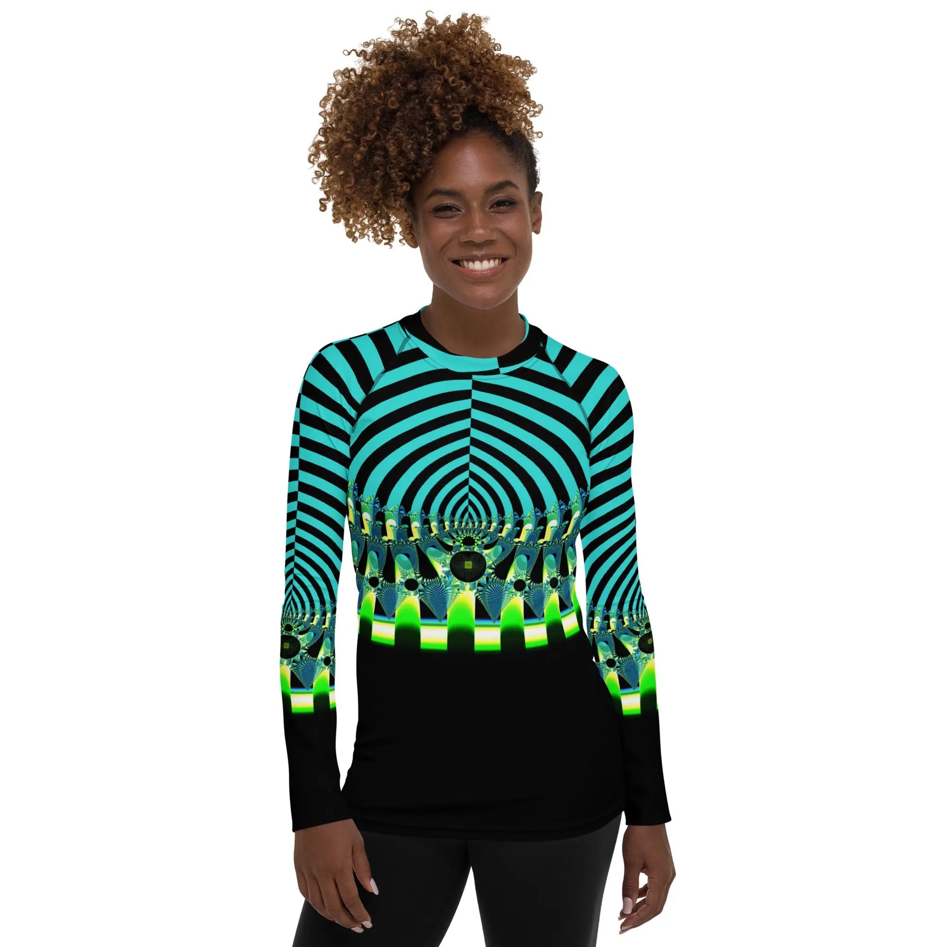 "Happy Stripes" Collection - Women's Rash Guard ZKoriginal