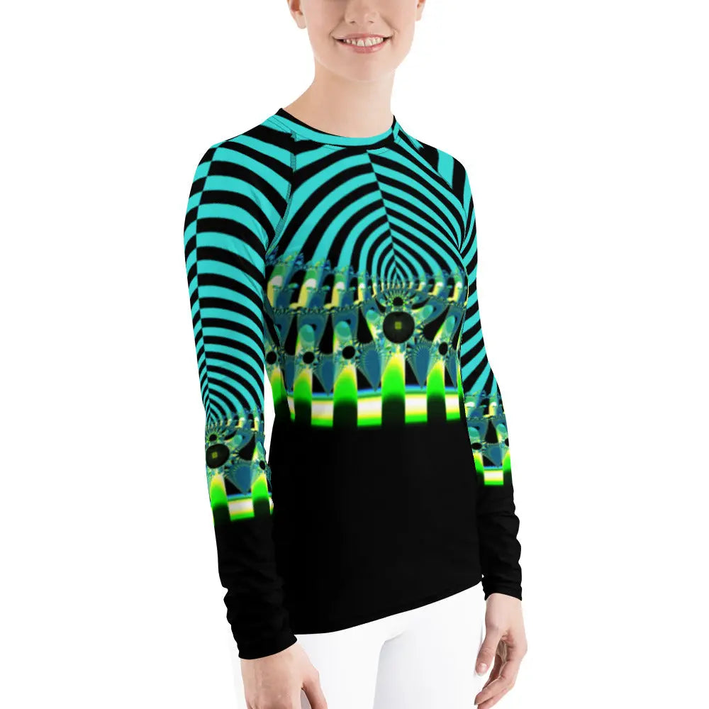 "Happy Stripes" Collection - Women's Rash Guard ZKoriginal