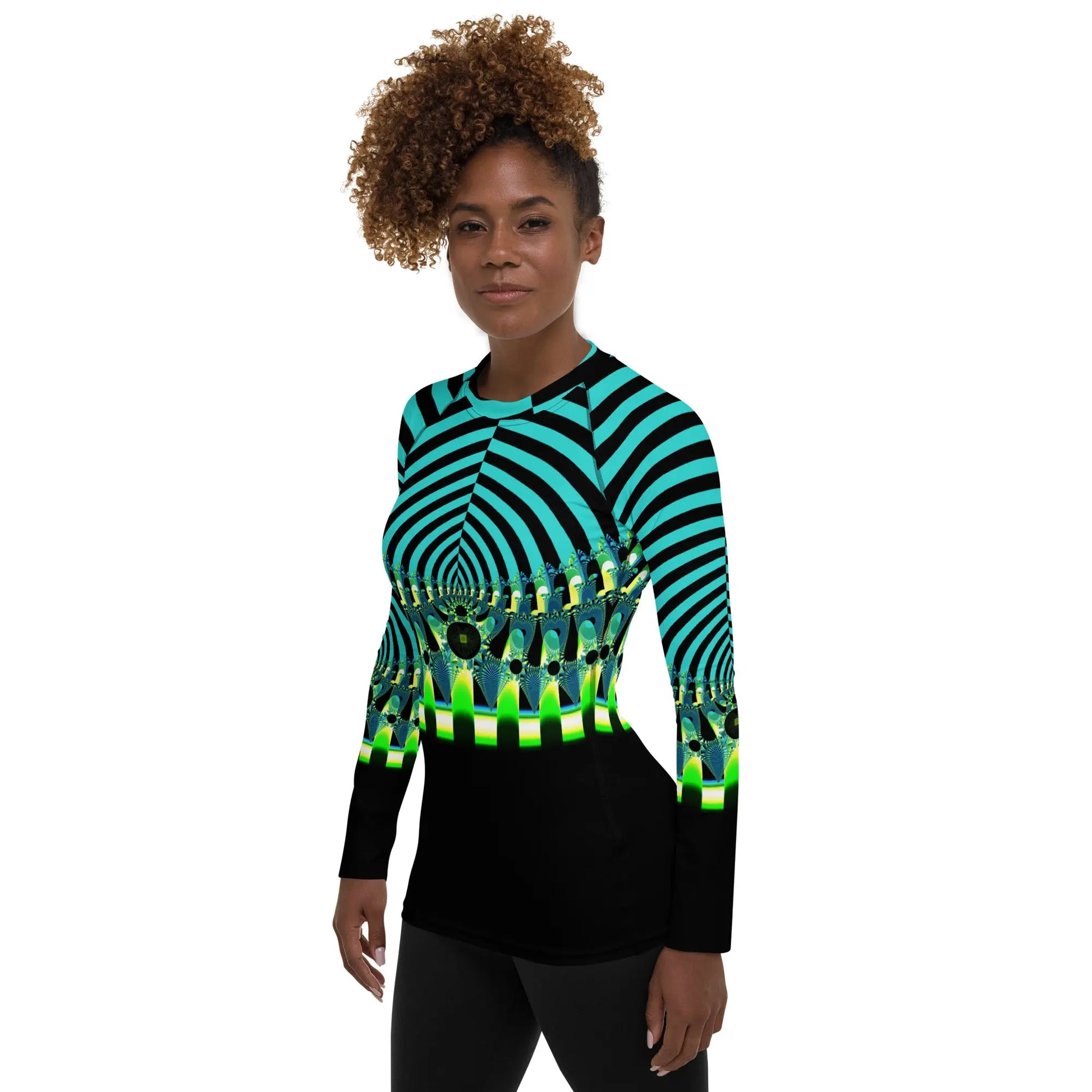 "Happy Stripes" Collection - Women's Rash Guard ZKoriginal