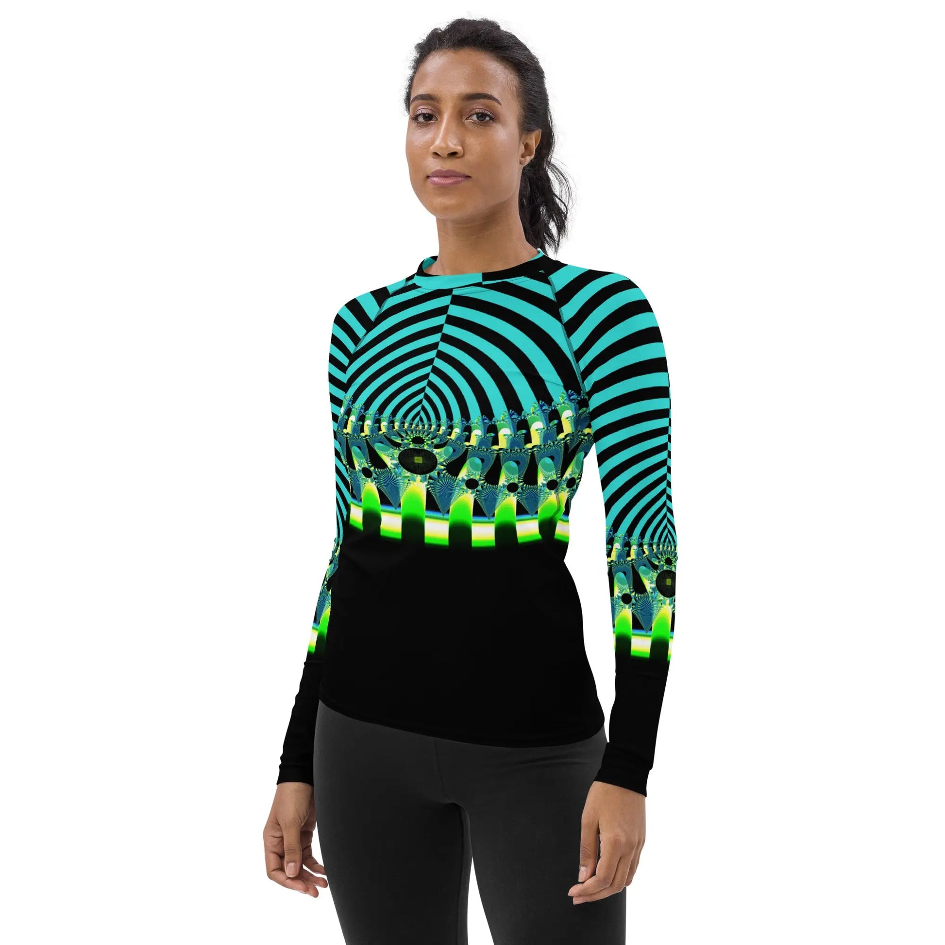 "Happy Stripes" Collection - Women's Rash Guard ZKoriginal