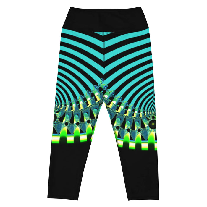 "Happy Stripes" Collection - Yoga Capri Leggings ZKoriginal