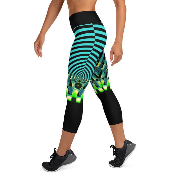 "Happy Stripes" Collection - Yoga Capri Leggings ZKoriginal