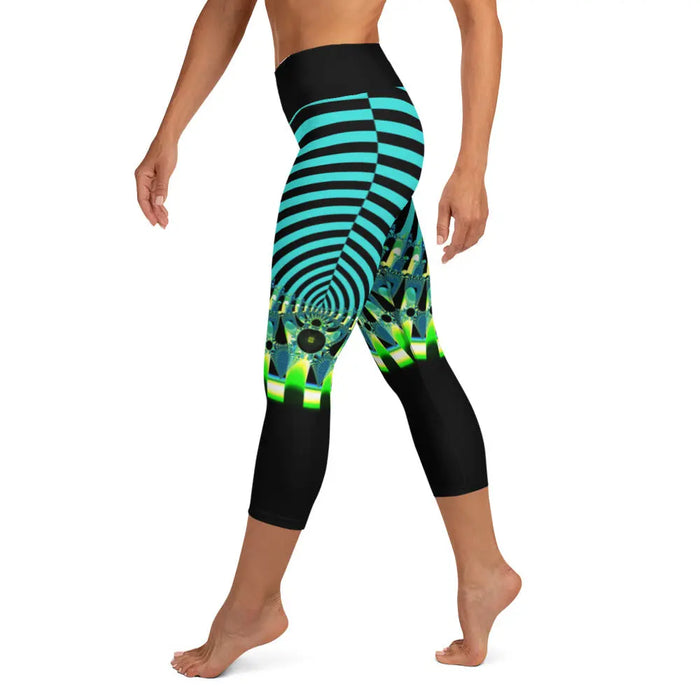 "Happy Stripes" Collection - Yoga Capri Leggings ZKoriginal